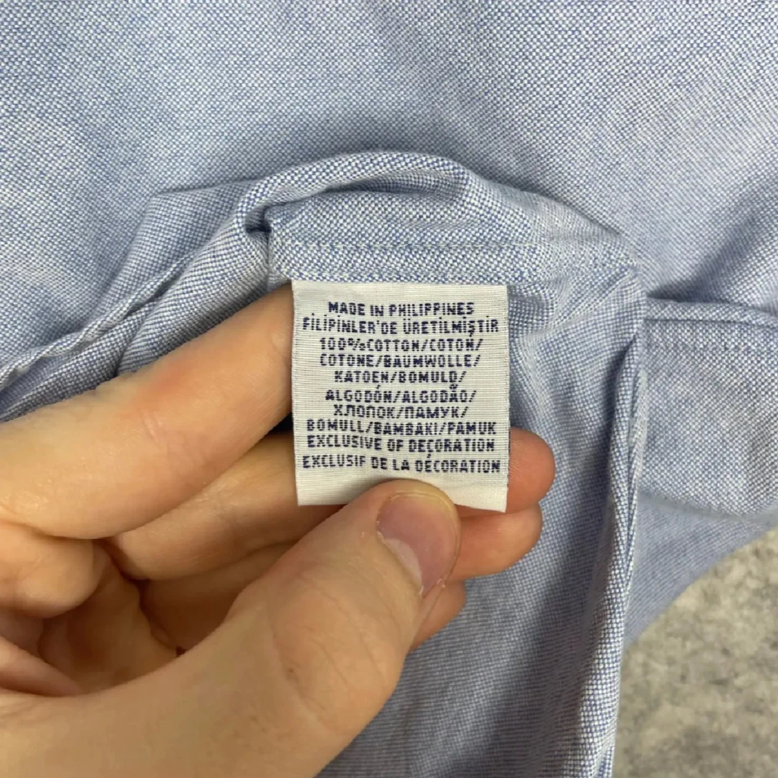 Ljusblå skjorta från Ralph Lauren M - 4