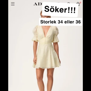 Adoore gul klänning - Söker efter denna klänning i storlek 34 eller 36!
