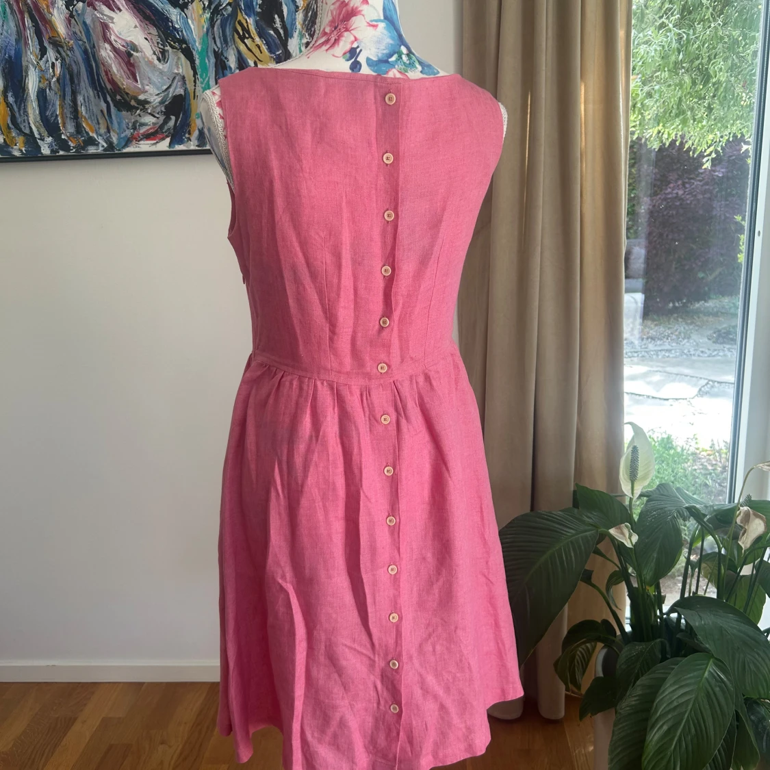 Rosa linneklänning från Maria Westerlind - 2