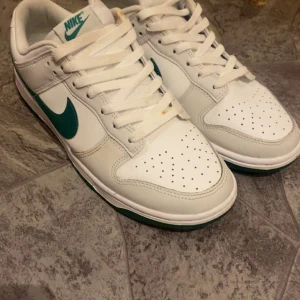 Vita och gröna Nike dunks  - Dom är använda två gånger 