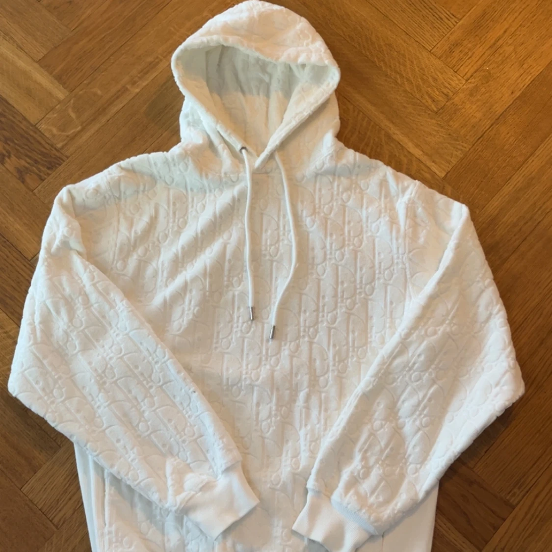 Vit hoodie från Dior