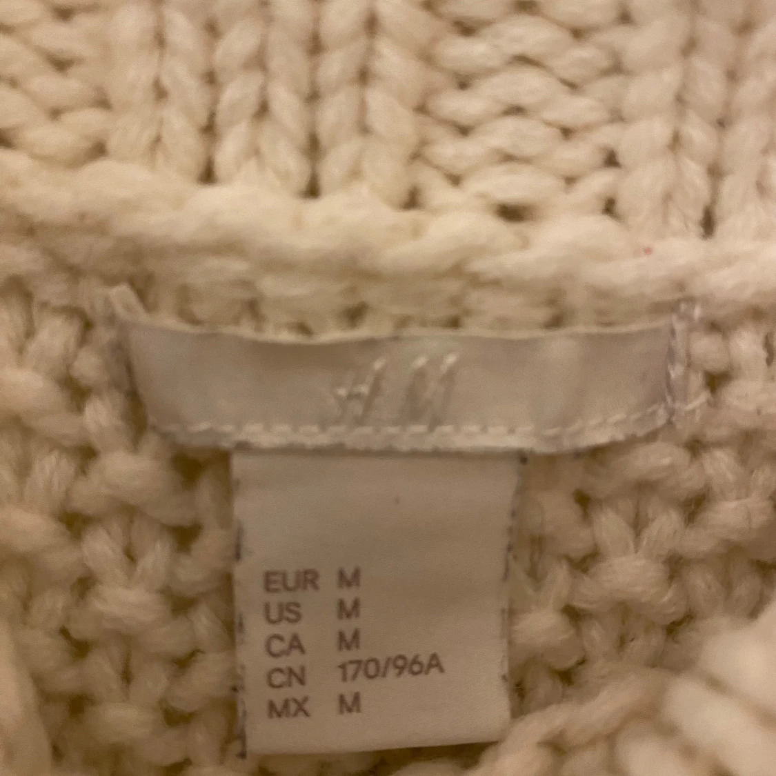 Vit stickad tröja från H&M - 2