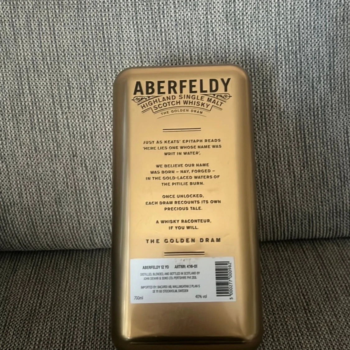 Aberfeldy Highland Single Malt Scotch Whisky presentask  - 1