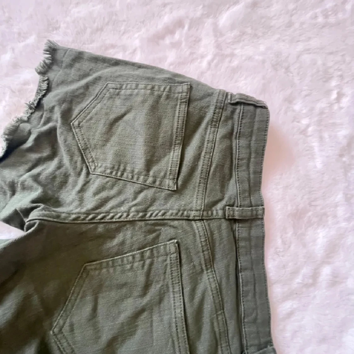 Gröna low waist shorts  - 1