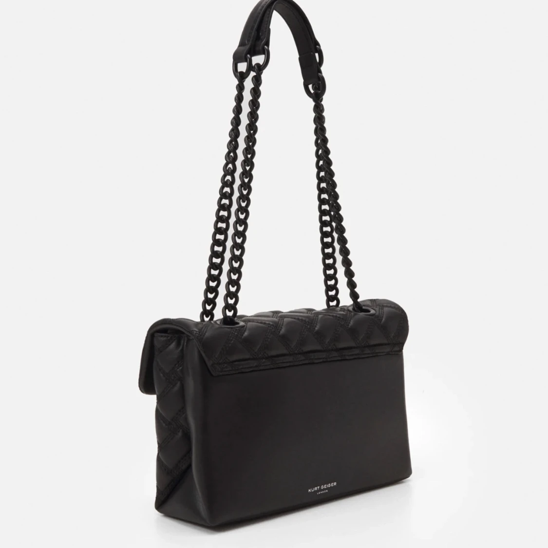 Svart quiltad axelväska från Kurt Geiger London - 1