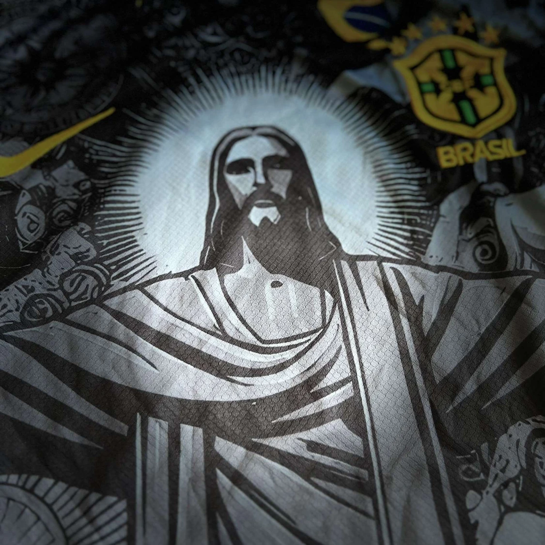 Brasiliansk jesus fotbolltröja - 4