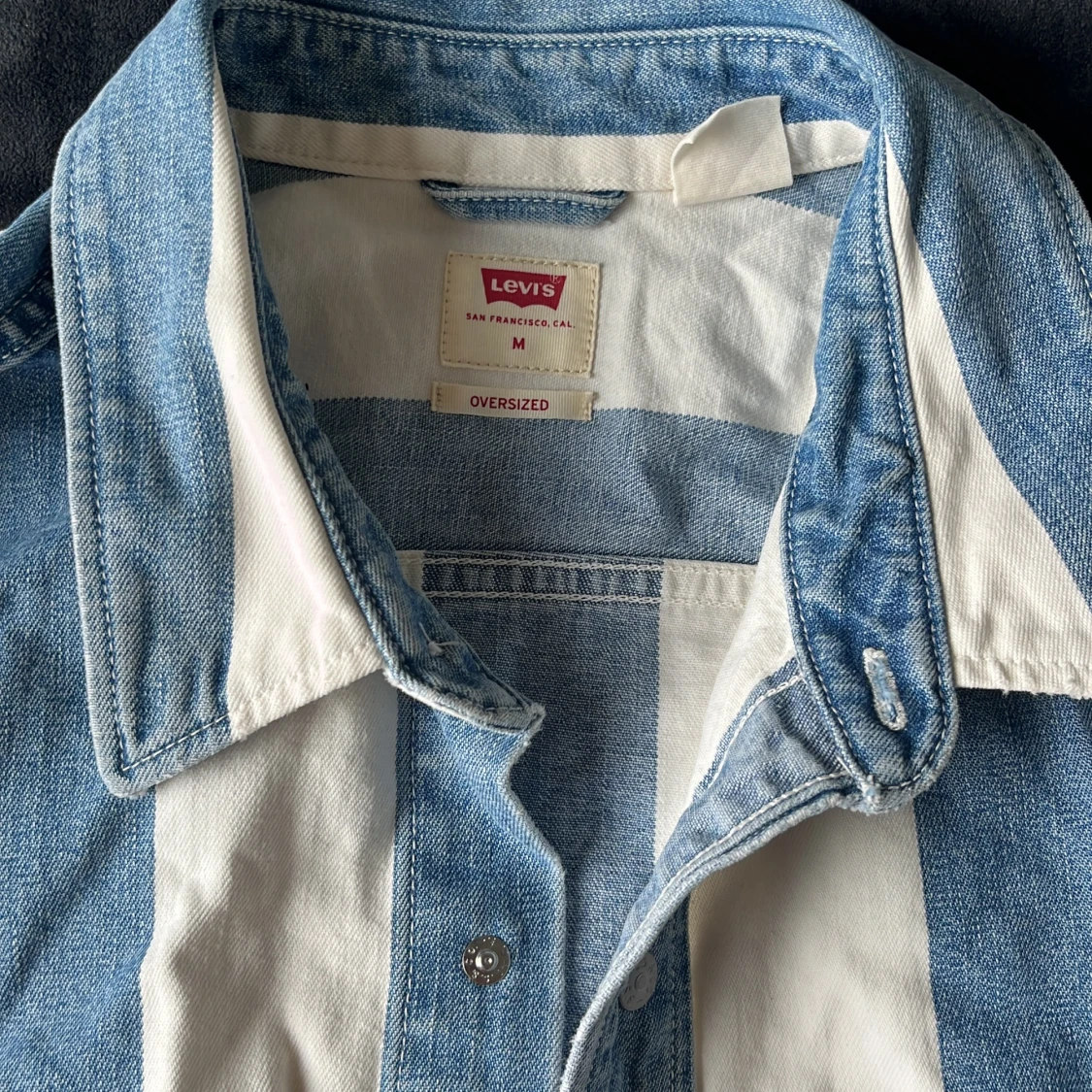 Oversized randig jeansskjorta Levi's - 1