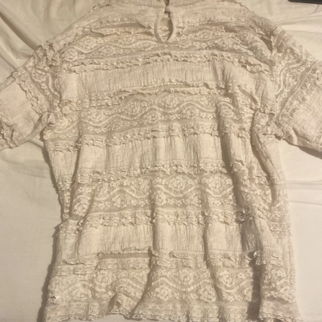 Söt vitt spets tröja  - 3