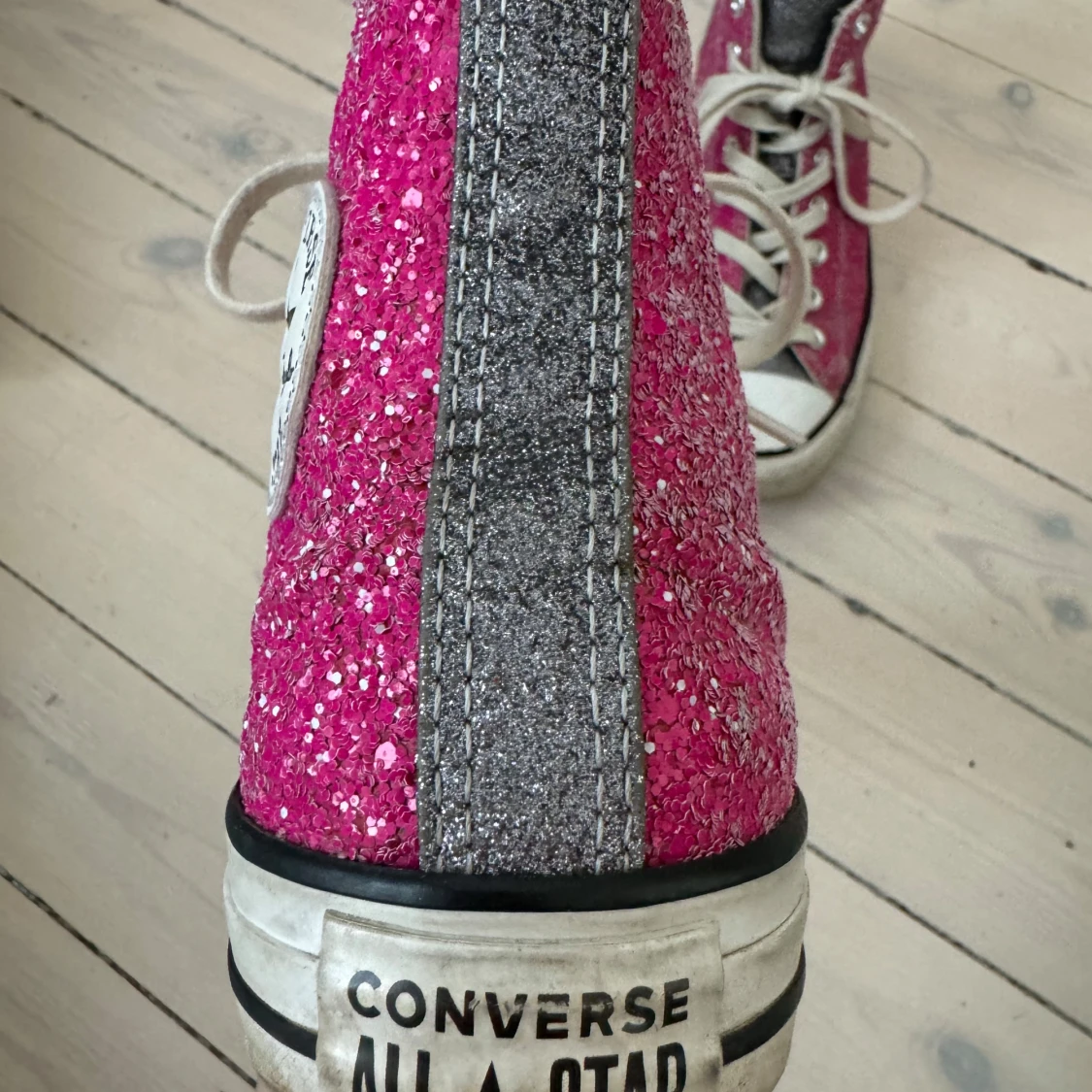 Glittriga rosa Converse All Star - 3
