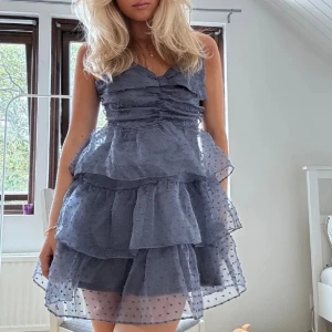 Volangklänning blå - Såååå fin, köpt på Plick och är aldrig använd. Älskar den! Lånade bilder🩷