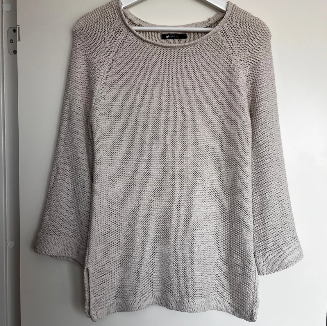 Beige stickad tröja GinaTricot  - 93