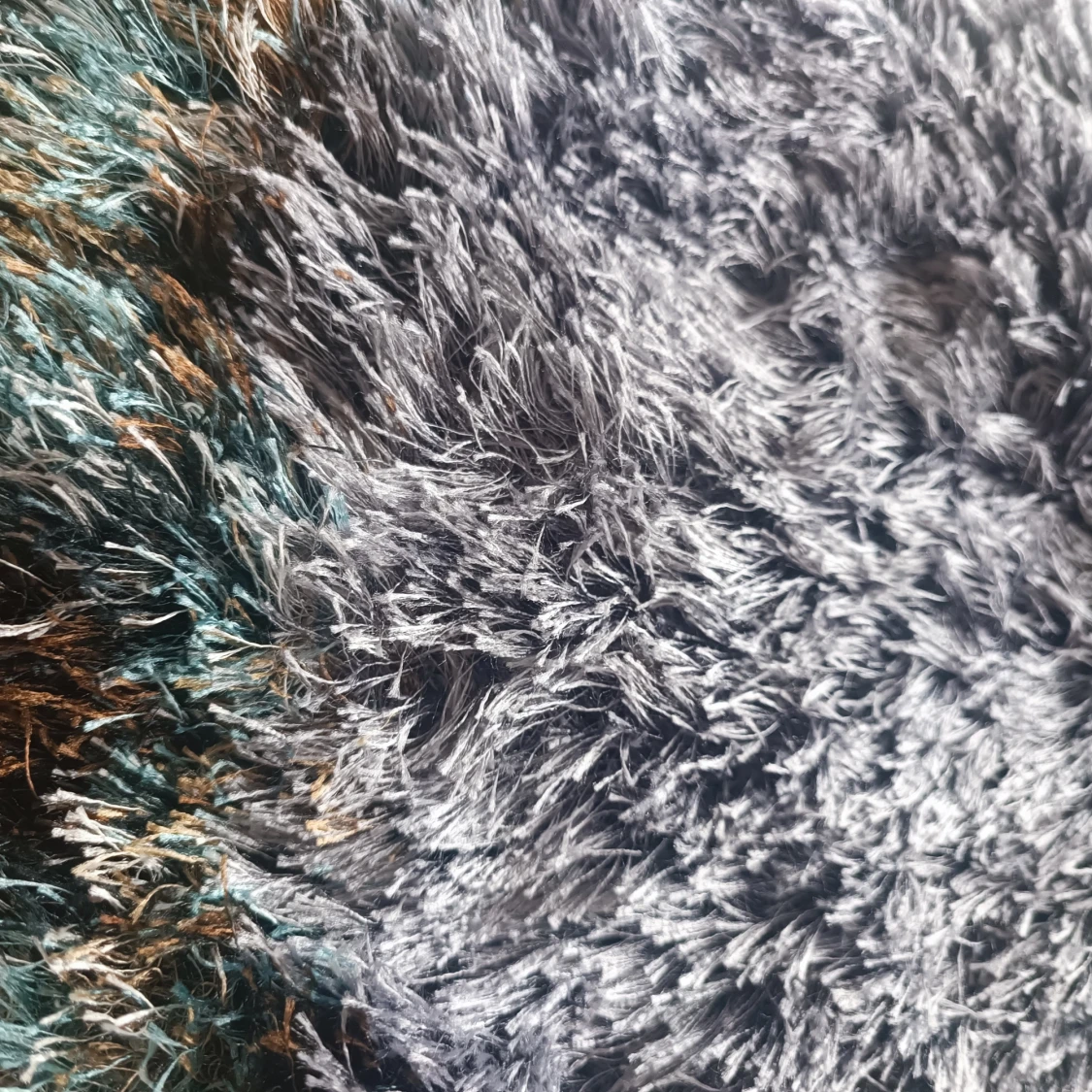 Fluffig grå halsduk - 38