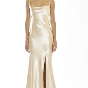 Champagne färgad balklänning - Så fin champagne färgad balklänning från true decandence. Endast använd en gång av mig på min bal så i så fint skick! Säljer endast för att jag inte kommer få användning av den något mer, nypris 1400kr