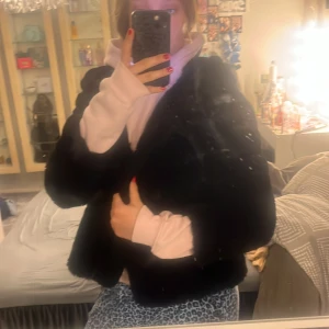 Päls Jacka - Säljer denna skit snygga päls jackan ifrån mango!Den har hål på insidan vid axeln men inget som syns på utsidan!! Pris går att diskuteras!!