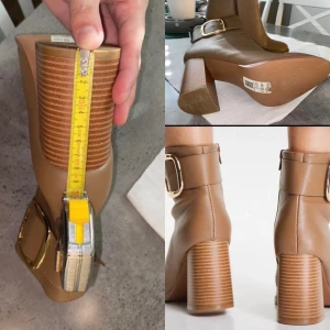 ASOS design Wide Fit Repeat stövlar/boots - ASOS DESIGN Wide Fit Repeat stövlar med blockklack. Färgen är Taupé som är en blandning av brunt/grått Storlek 39  Har kostat 500kr. Använt 1 timma men klack är inte min grej. Skorna har en dragkedja på sidan för enkel på- och avtagning. Perfekta för att ge en stilren touch till din outfit. 