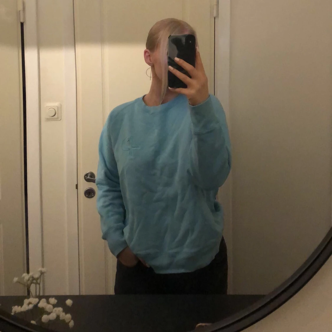 Ljusblå sweatshirt från Pelle P