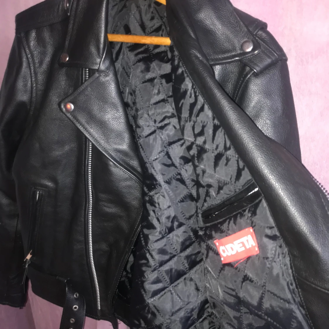 Svart skinnjacka från Cudeta - 3