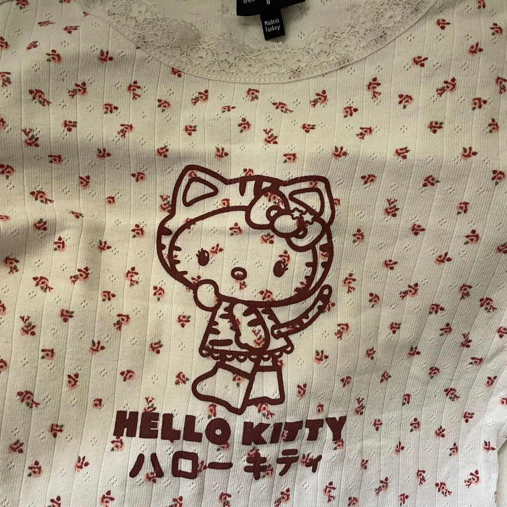 En jättesöt hello Kitty tröja, som ny. Säljer pga att den inte använts. Köparen står för frakt och pris kan diskuteras🤍. Tröjor & Koftor.