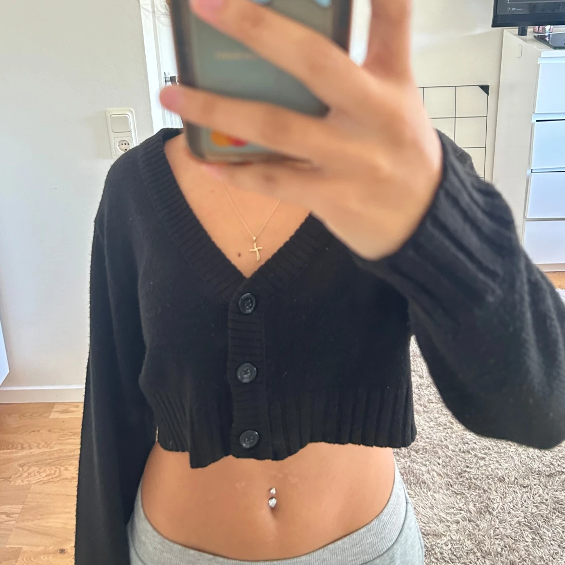 Svart cardigan  