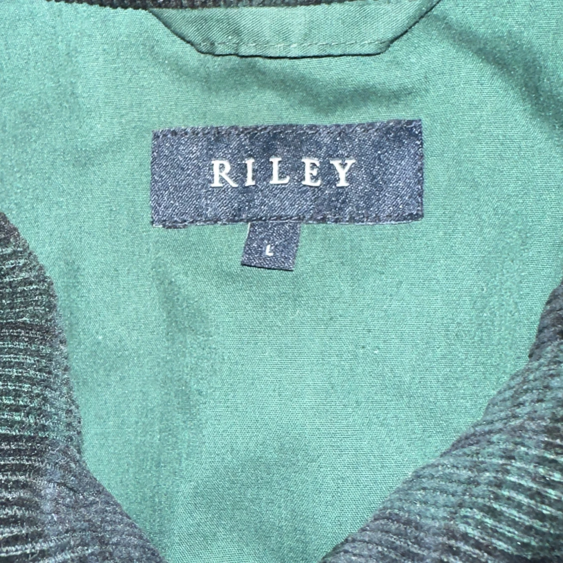 Grön rutig overshirt från Riley - 90