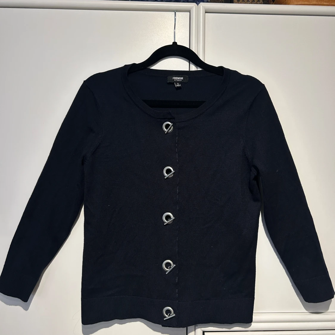 Mörkblå unik kofta - 90