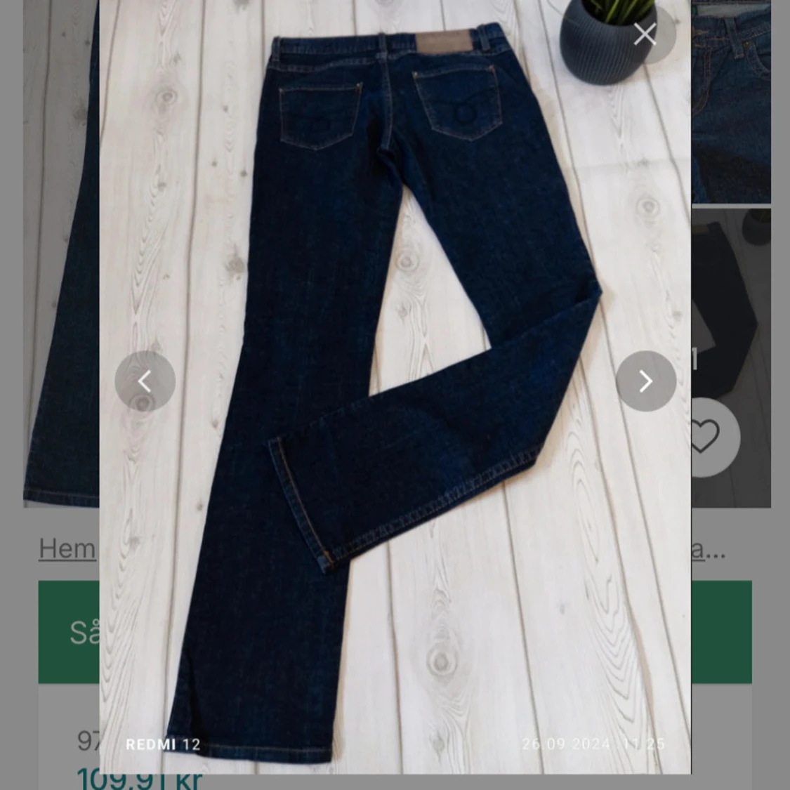 Mörkblå jeans från Benneton - 93