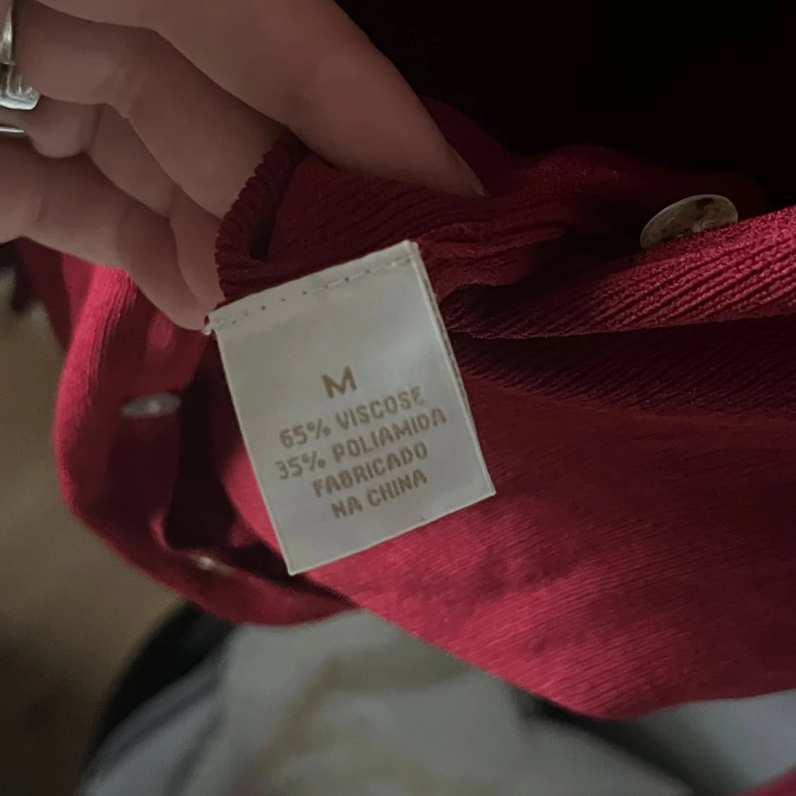 Röd långärmad tröja  - 92