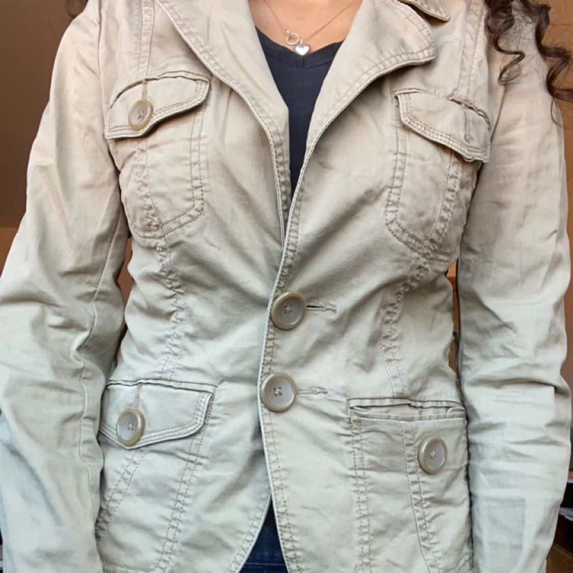 Beige kavaj från H&M