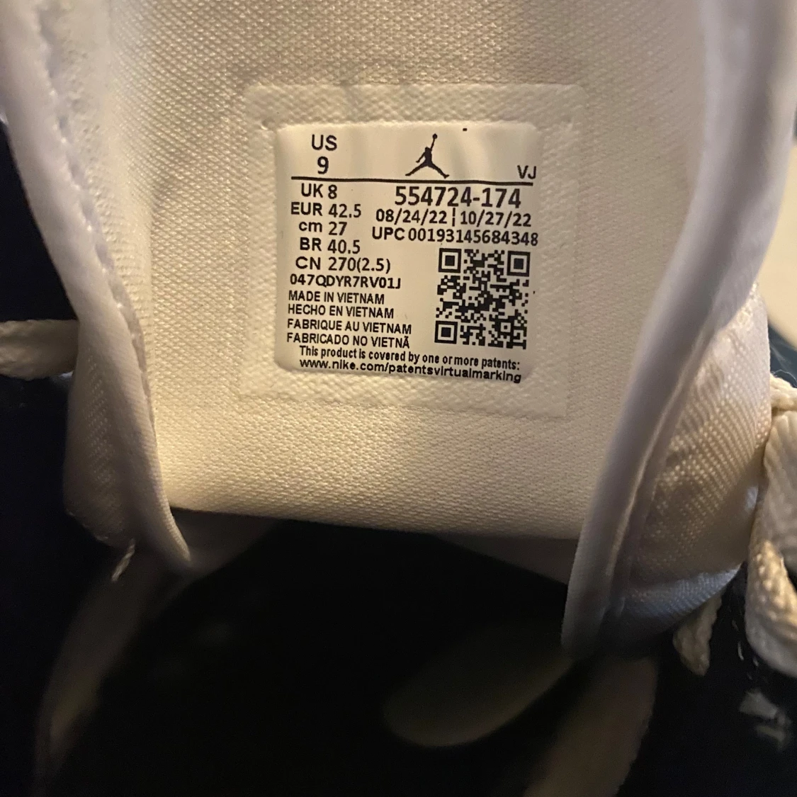 Jordan 1 mid obsidian  - 91