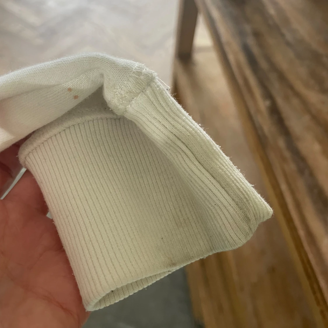 Vit hoodie från Smog - 93