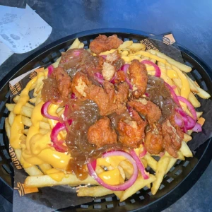 Loaded chicken Fries  - En sjukt god måltid som gör dig mätt.
