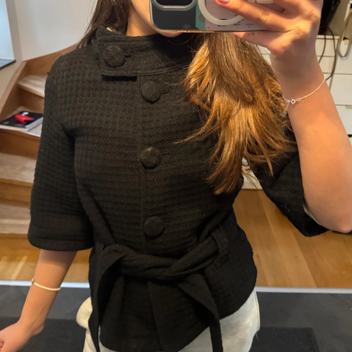 Trekvartärmad kappa