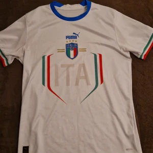 Pumps Italien tröja 22/23 - En av Italiens fotbolls tröjor av puma. Tröjan är köpt i Italien, Milan. Tröjan har en pytteliten skada som inte änns syns på bilden, annars är allt i utmärkt skick.