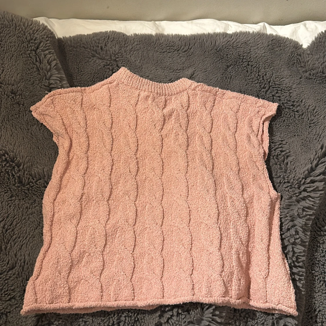 Rosa stickad topp - 91