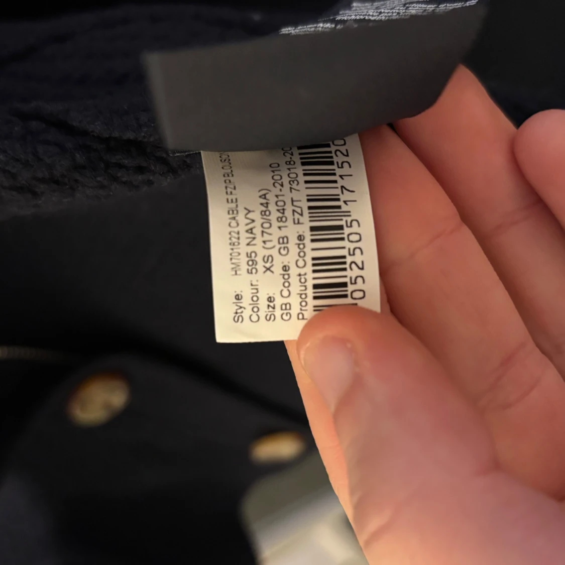 Navy stickad kofta från Hackett - 91