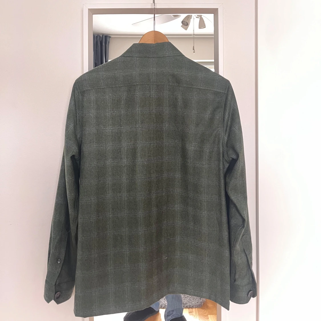 Grön rutig overshirt - 91