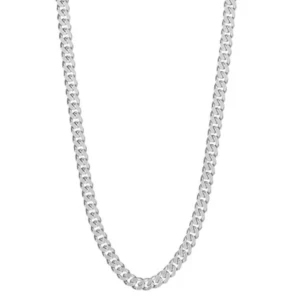 Silver kedja  - Pansarkedja pläterad i silver, 925.  4 mm bred och ca 40 cm i längd. Från guldfynd. Bra skick! Sista bilden visar stämpeln. Runt 900kr ny