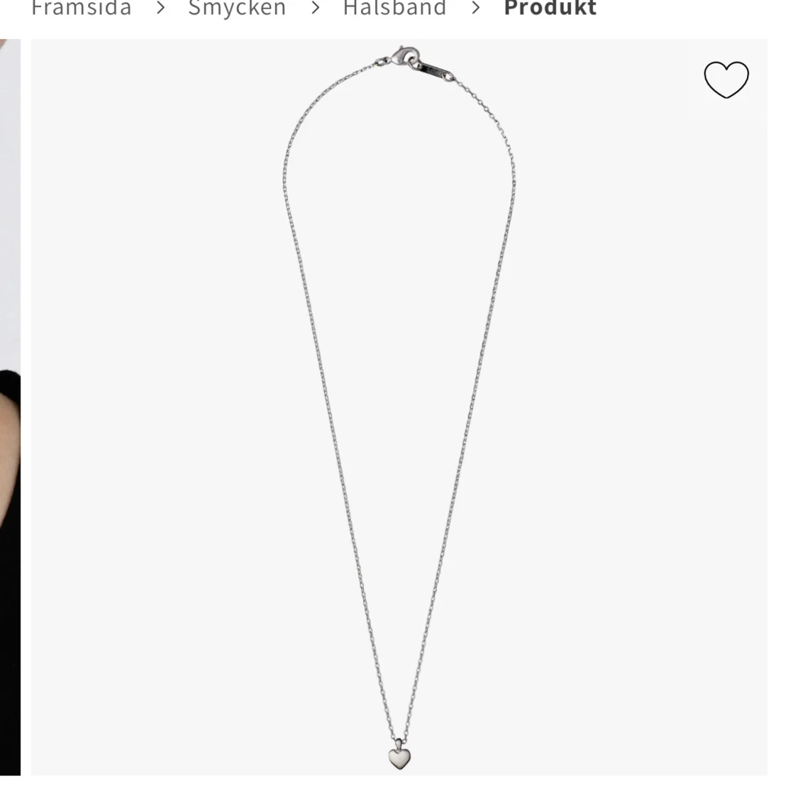 SOPHIA halsband med hjärthänge - 2