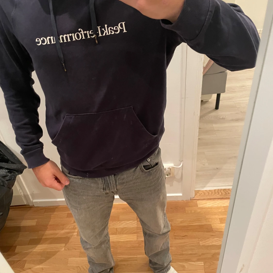 Blå Peak performance hoodie