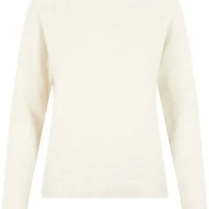 Vit stickad tröja - Säljer en stilren vit stickad tröja med långärmad design. Perfekt för kyligare dagar med sin mjuka och bekväma passform. Ett måste i garderoben för en klassisk look.