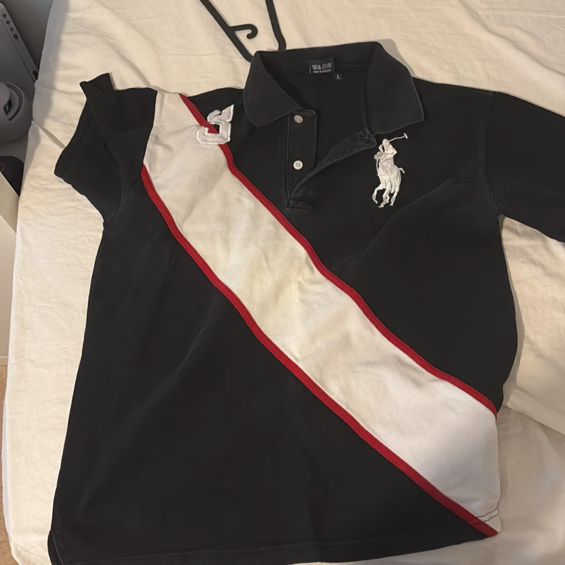 Svart pikétröja från Ralph Lauren