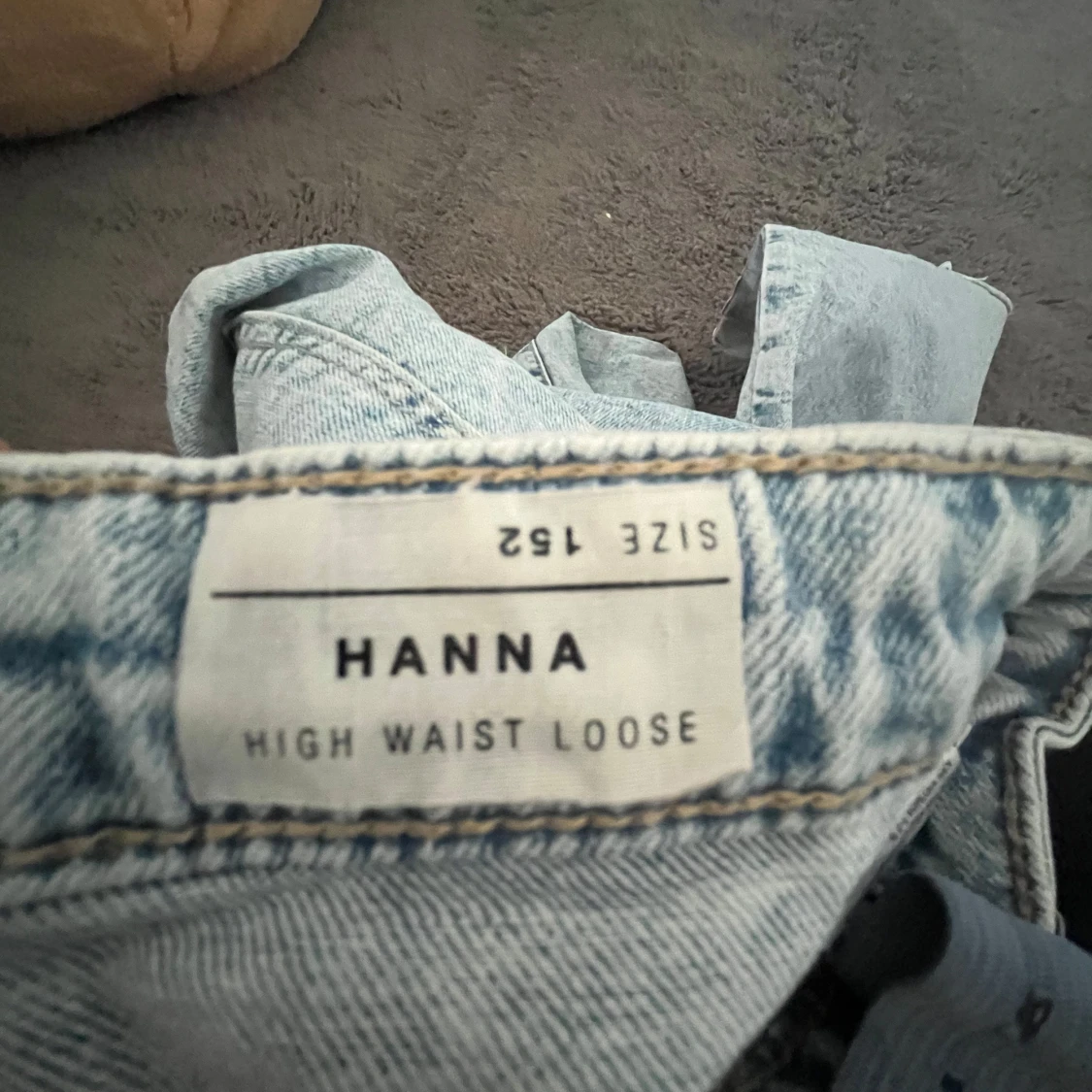 Ljusblå jeans med hög midja - 3