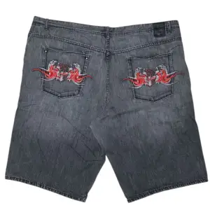 Sjukt Baggy Pelle Pelle jorts. W52 [Midja 71cm]