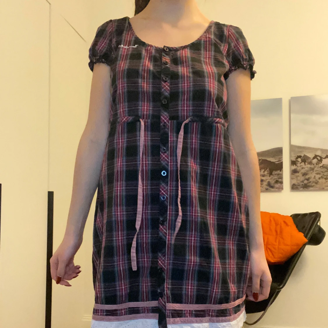 Rutig klänning från Bondelid - 91