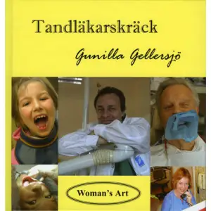 Du får följa författarinnans vandringar till olika tandläkare genom hennes liv.  Gunilla Gellersjös enkla framtoning i en kåserande form och intervjuer med tandvårdspersonal visar på att i ett längre perspektiv har utvecklingen inom tandvården varit till gagn för de patienter som varit tandvårdsrädda.  Gunilla Gellersjö övervann själv sin egen ”tandläkarskräck”.  Bekanta Dig med bilderna i boken från olika tandvårdsmiljöer om du vill förbereda Dig för någon behandling som Du upplever som obehaglig, läs då också bokens sista kapitel, Mentala Övningar, där författarinnan beskriver sina egna mentala övningar.  Boken är rikt illustrerad med färgbilder, bland annat av fotografen Håkan Olsén.    Format Inbunden   Omfång 242 sidor   Språk Svenska   Förlag Woman's art   Utgivningsdatum 2005-08-01   Medverkande Per Carlström   Medverkande Håkan Olsén   Medverkande Peter Wintergren   ISBN 9789163172359  