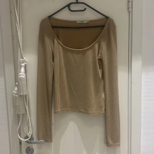 Beige långärmad topp från Kyo - Snygg beige långärmad topp från Kyo i ett mjukt och stretchigt material. Perfekt för både vardag och festliga tillfällen. Den har en enkel och stilren design med en rundad halsringning.
