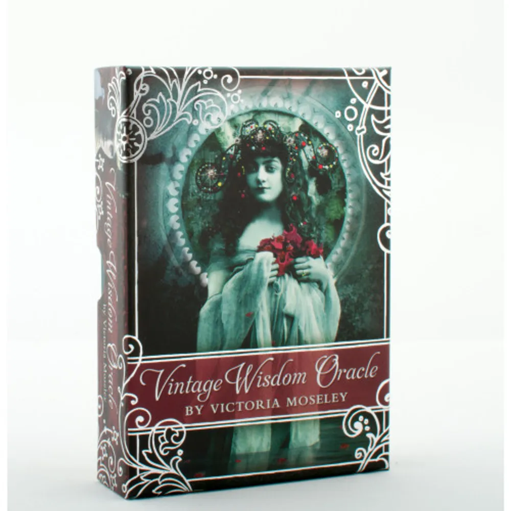 2015 COVR Award Winner for Best Inspirational Product Vintage Wisdom Oracle deck presents 52 lavishly illustrated oracle cards infused with the beauty and inspiration of goddesses, divas and muses from bygone eras. Rich in symbolic detail, these nostalgic montages have been artfully crafted from French vintage postcards and sepia family photographs, embellished with delicate flowers and lace. This exquisite gift set includes an 80-page guidebook filled with evocative insights and timeless feminine wisdom, as well as five custom card spreads.. Böcker.