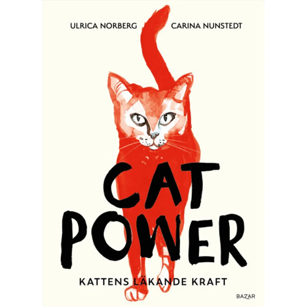 ”Det här är underbart… I den här boken har jag lärt mig en massa om katter. Jag är kattmänniska och den här boken tycker jag man ska läsa dels om man har katt eller om man ska skaffa katt. Det här är en hyllning till min katt.” GokvällEn katts närvaro i ett hem sänker stress och ångest. När katten spinner utsöndras oxytocin och vibrationerna ger en rad dokumenterade hälsoeffekter: lägre blodtryck och minskad risk för hjärt- och kärlsjukdomar. En katt kan hjälpa mot både ensamhet och olika former av psykisk ohälsa.I Cat power utforskar författarna vad katterna har betytt i deras liv och varför många människor mår så bra av att ha katt. Både Ulrica och Carina har haft långa perioder med sjukdom i familjen och har tydligt upplevt hur katterna visat vägen till mer lugn, lek och återhämtning. Katter väcker det allra vackraste inom oss.Genom att inspireras av kattens 9 liv kan du lära dig att värna din integritet, njuta mer, rensa ut och göra plats för mer lek och glädje.    Format Kartonnage   Omfång 200 sidor   Språk Svenska   Förlag Bazar Förlag   Utgivningsdatum 2022-04-05   Medverkande Jenny Svenberg Bunnel   Medverkande Jenny Svenberg Bunnel   Medverkande Ulrica Norberg   ISBN 9789180062176  . Böcker.