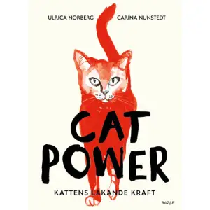 ”Det här är underbart… I den här boken har jag lärt mig en massa om katter. Jag är kattmänniska och den här boken tycker jag man ska läsa dels om man har katt eller om man ska skaffa katt. Det här är en hyllning till min katt.” GokvällEn katts närvaro i ett hem sänker stress och ångest. När katten spinner utsöndras oxytocin och vibrationerna ger en rad dokumenterade hälsoeffekter: lägre blodtryck och minskad risk för hjärt- och kärlsjukdomar. En katt kan hjälpa mot både ensamhet och olika former av psykisk ohälsa.I Cat power utforskar författarna vad katterna har betytt i deras liv och varför många människor mår så bra av att ha katt. Både Ulrica och Carina har haft långa perioder med sjukdom i familjen och har tydligt upplevt hur katterna visat vägen till mer lugn, lek och återhämtning. Katter väcker det allra vackraste inom oss.Genom att inspireras av kattens 9 liv kan du lära dig att värna din integritet, njuta mer, rensa ut och göra plats för mer lek och glädje.    Format Kartonnage   Omfång 200 sidor   Språk Svenska   Förlag Bazar Förlag   Utgivningsdatum 2022-04-05   Medverkande Jenny Svenberg Bunnel   Medverkande Jenny Svenberg Bunnel   Medverkande Ulrica Norberg   ISBN 9789180062176  