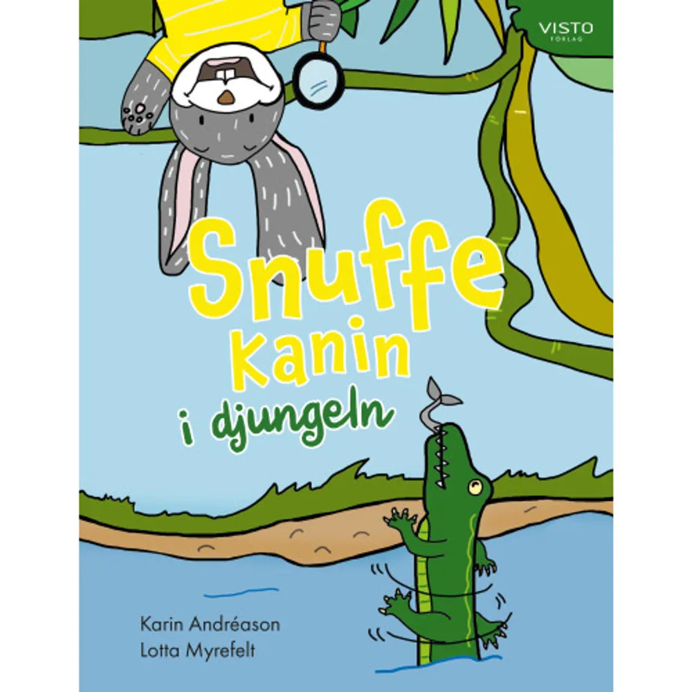  Vill du följa med på ett spännande äventyr och träffa vilda djur? Den nyfikna kaninen Snuffe älskar att leka detektiv och upptäcka saker. Idag är Snuffe i djungeln och träffar på djur som ålar, kryper, flyger, snurrar och rör sig på olika sätt. Kan du göra som djuren gör? Snuffe Kanin i djungeln är en bilderbok med rörelse och språkträning, skriven av förskollärare och motorikkonsulten Karin Andréason.     Format Inbunden   Omfång 40 sidor   Språk Svenska   Förlag Visto Förlag   Utgivningsdatum 2024-02-01   Medverkande Lotta Myrefelt   Medverkande Karin Andréason   ISBN 9789180736206  . Böcker.